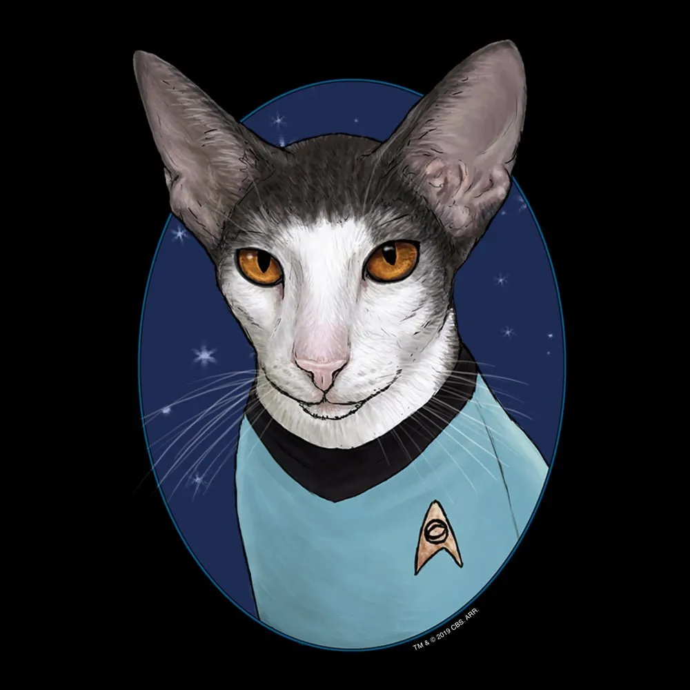 Star Trek: The Original Series Spock Cat Portrait Adult Short Sleeve T-Shirt sold by MTV product image thumbnail 2