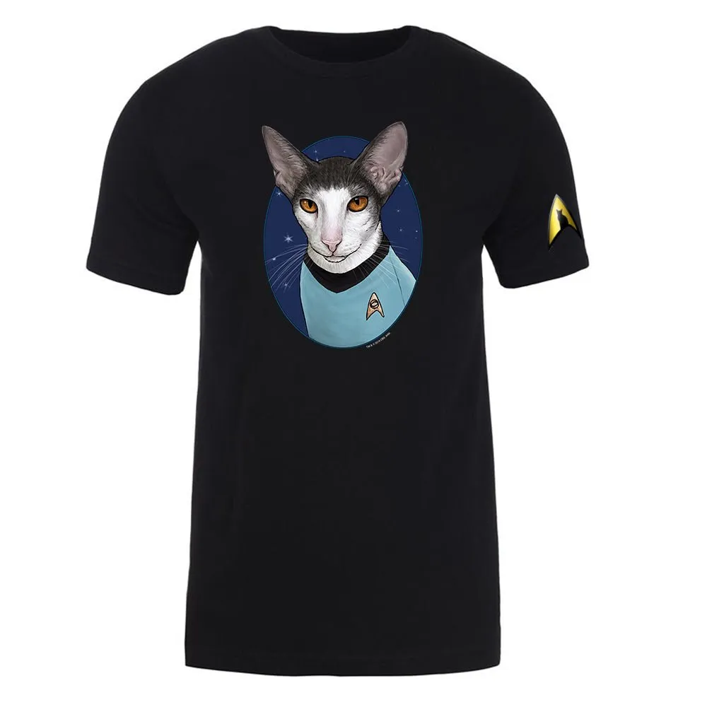 Star Trek: The Original Series Spock Cat Portrait Adult Short Sleeve T-Shirt sold by MTV