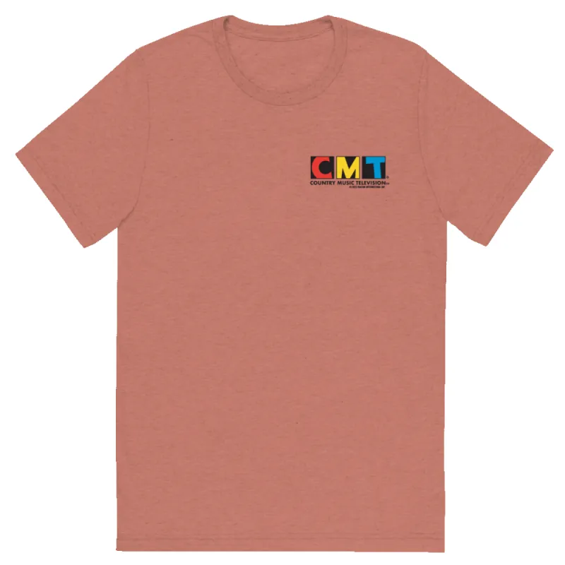 CMT Logo Adult Tri-Blend T-Shirt sold by MTV