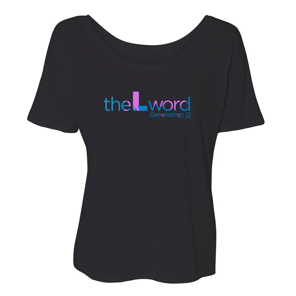 The L Word: Generation Q Tropical Logo Women's Relaxed T-Shirt sold by MTV product image thumbnail 3