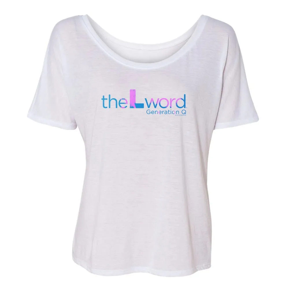 The L Word: Generation Q Tropical Logo Women's Relaxed T-Shirt sold by MTV