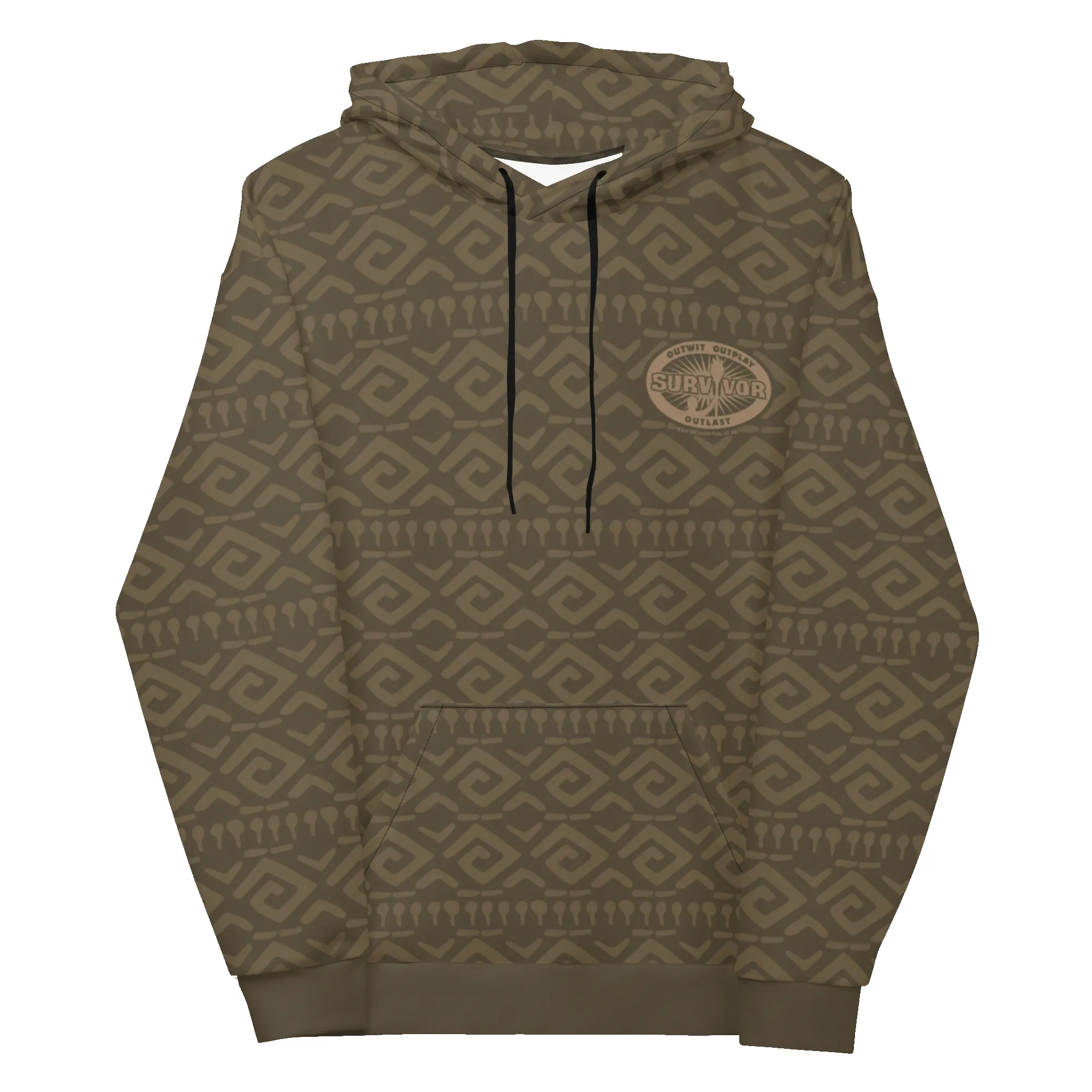 Survivor Brown Tribal Hoodie sold by MTV
