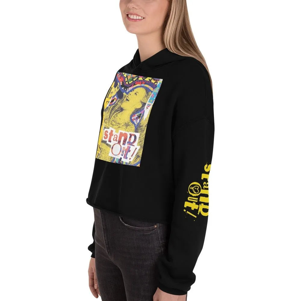 JoJo Siwa Stand Out Women's Fleece Crop Hooded Sweatshirt sold by MTV product image thumbnail 4