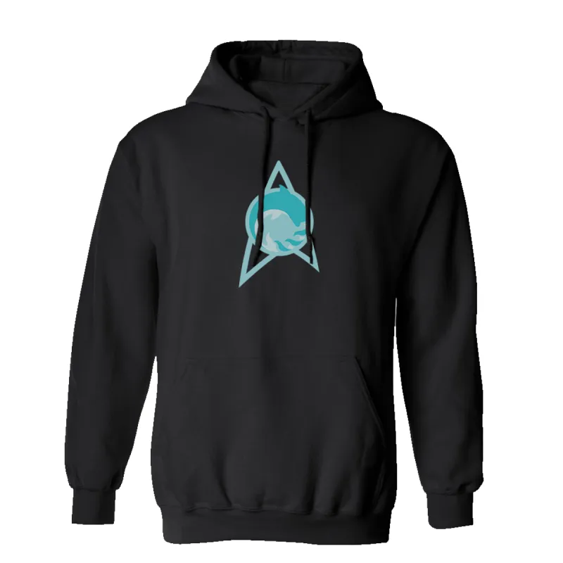 Star Trek: Lower Decks Cetacean Ops Delta Logo Fleece Hooded Sweatshirt sold by MTV