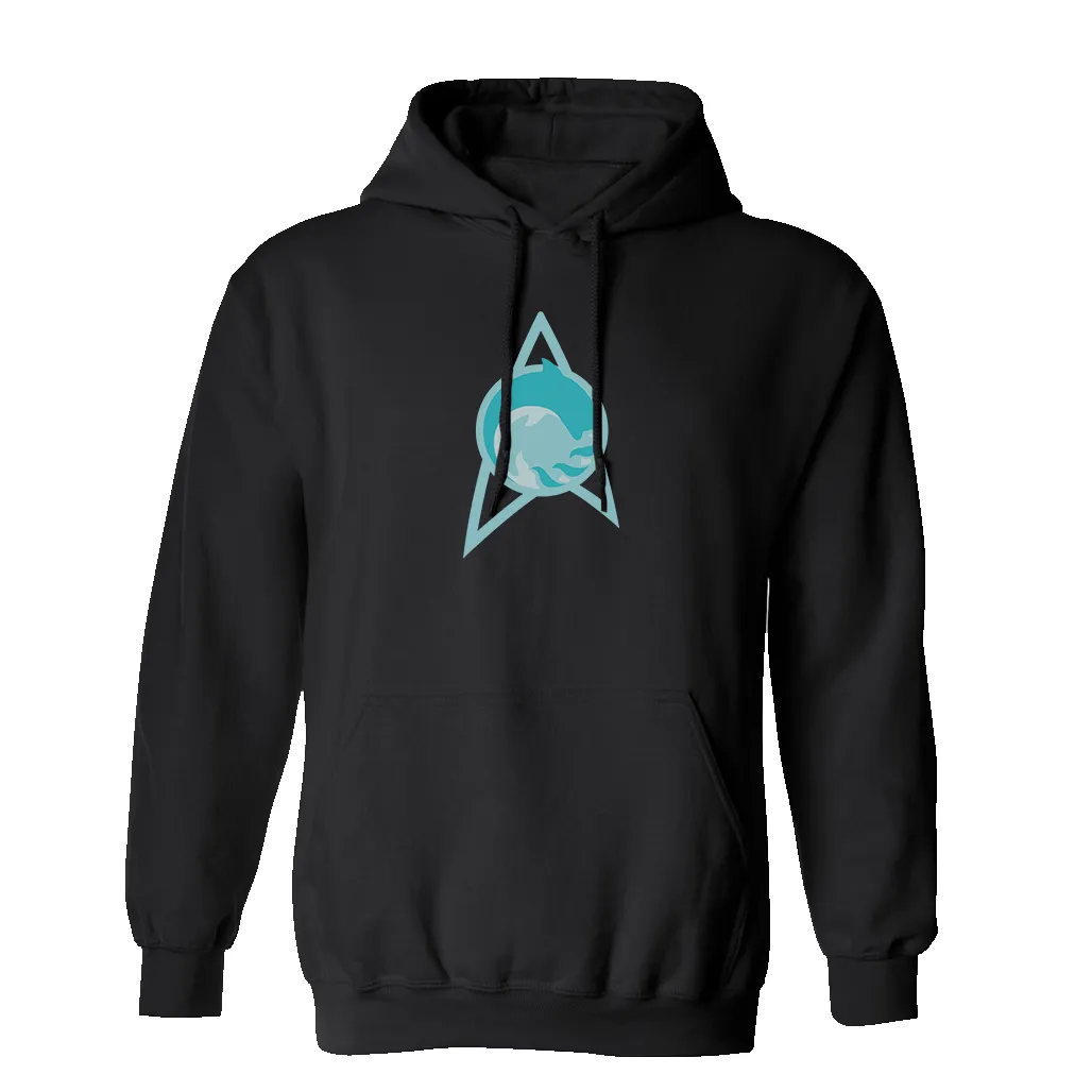 Star Trek: Lower Decks Cetacean Ops Delta Logo Fleece Hooded Sweatshirt sold by MTV