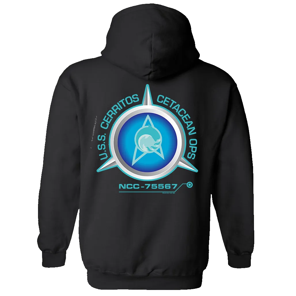 Star Trek: Lower Decks Cetacean Ops Delta Logo Fleece Hooded Sweatshirt sold by MTV product image thumbnail 3