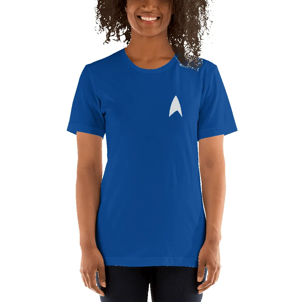 Star Trek: Lower Decks Space The Funnest Frontier Blue Unisex Premium T-Shirt sold by MTV product image thumbnail 2