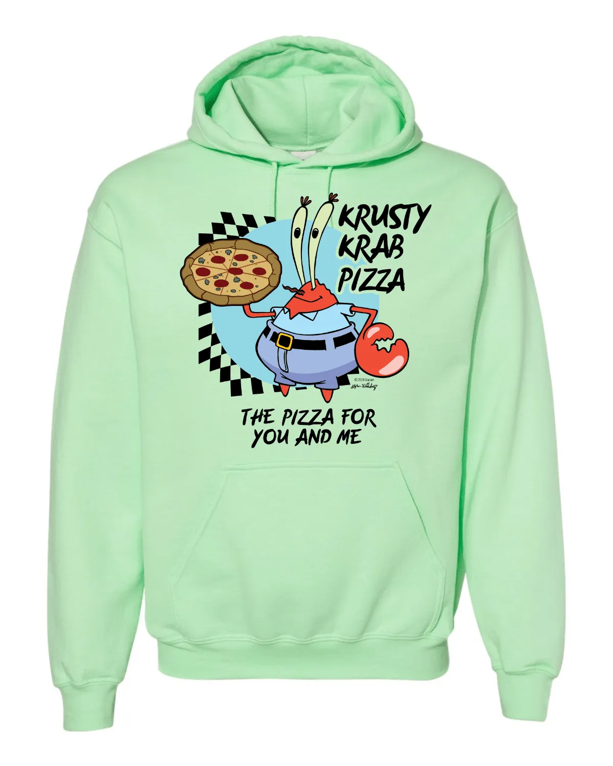 SpongeBob SquarePants The Krusty Krab Pizza Pastel Hooded Sweatshirt sold by MTV product image thumbnail 2