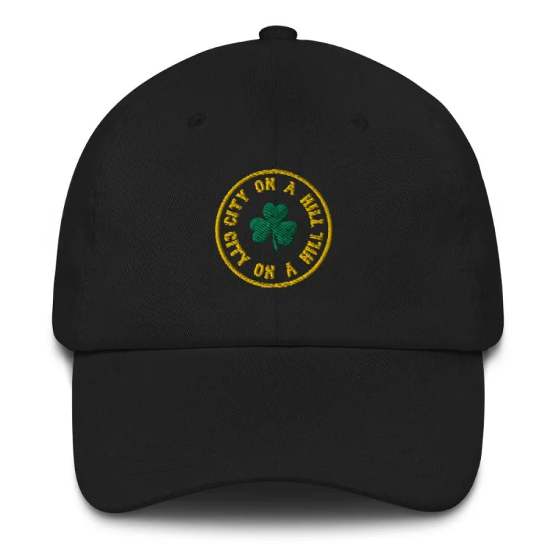 City on a Hill Shamrock Embroidered Hat sold by MTV