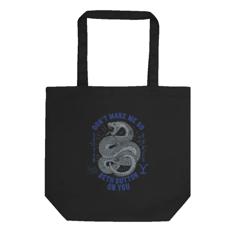 Yellowstone Snake Beth Dutton On You Eco Tote Bag sold by MTV