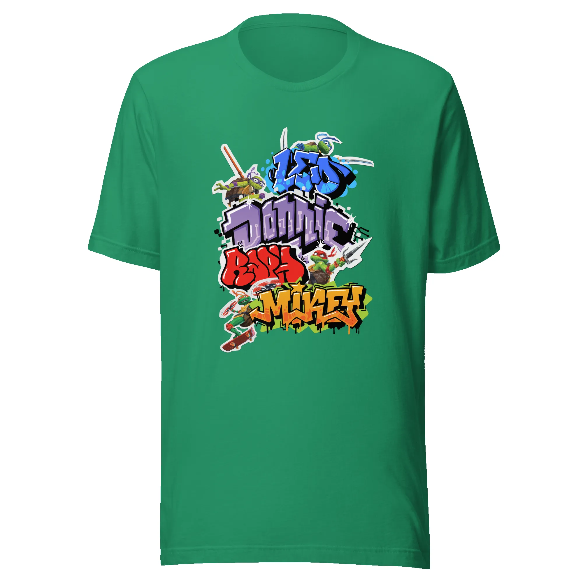 Teenage Mutant Ninja Turtles: Mutant Mayhem Graffiti Adult Short Sleeve T-Shirt sold by MTV