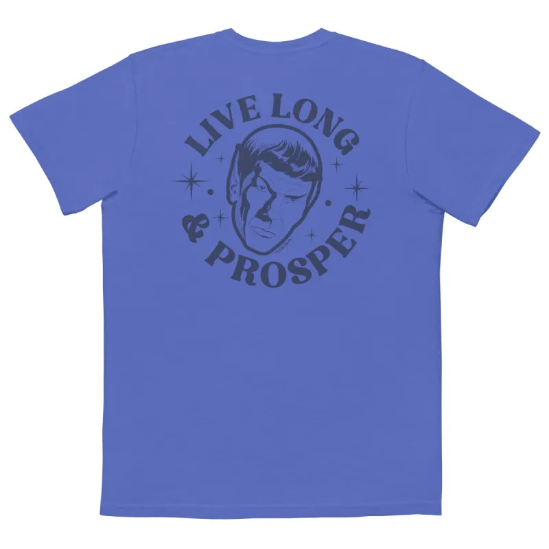 Star Trek Live Long And Prosper Comfort Colors Pocket T-Shirt sold by MTV