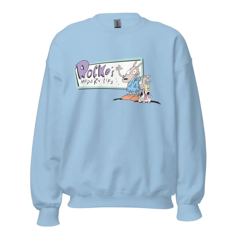 Rocko's Modern Life Logo Adult Crewneck Sweatshirt sold by MTV