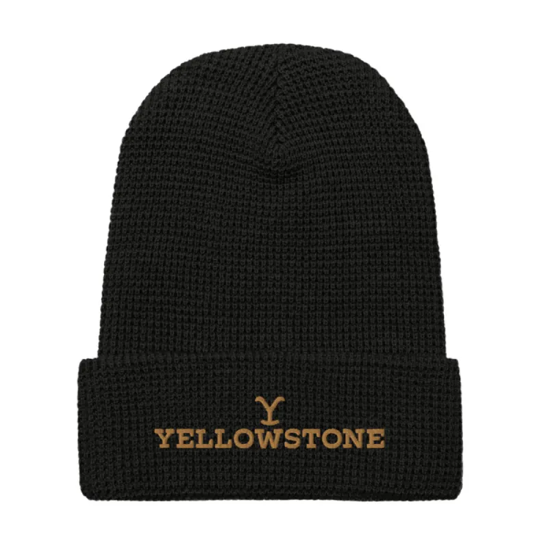 Yellowstone Embroidered Logo Waffle Beanie sold by MTV