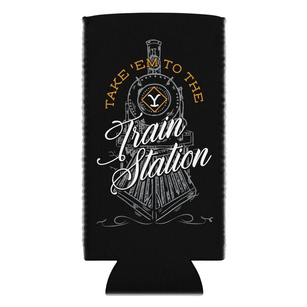 Yellowstone Train Station Can Cooler sold by MTV product image thumbnail 5