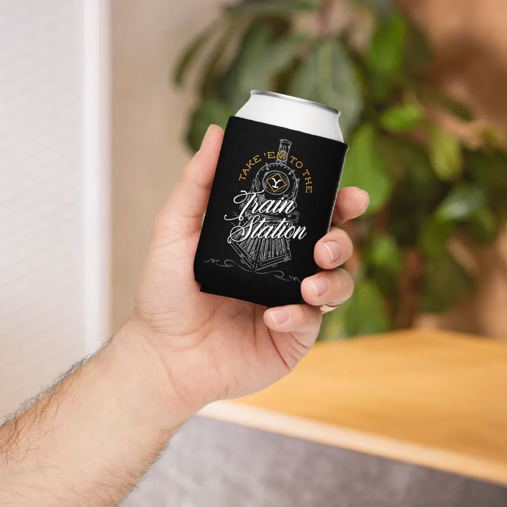 Yellowstone Train Station Can Cooler sold by MTV product image thumbnail 2