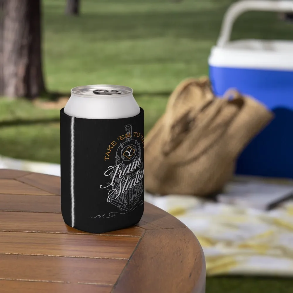 Yellowstone Train Station Can Cooler sold by MTV product image thumbnail 3