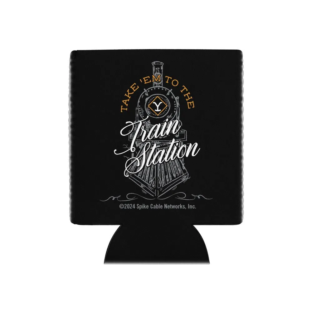 Yellowstone Train Station Can Cooler sold by MTV product image thumbnail 4