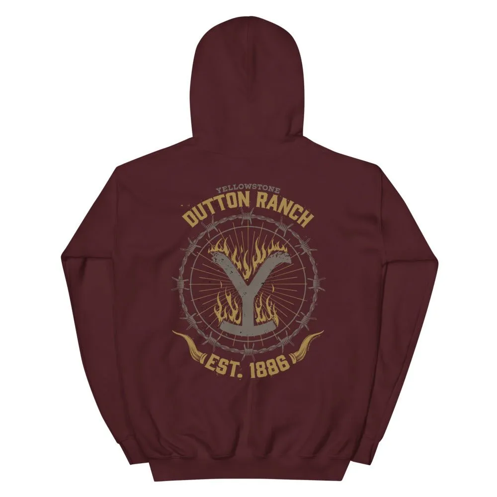 Yellowstone Flaming Logo Hoodie sold by MTV