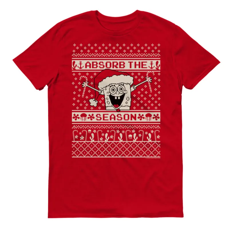 SpongeBob Absorb the Season Short Sleeve T-Shirt sold by MTV