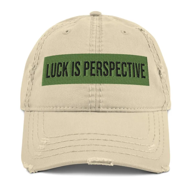 Lioness Luck Embroidered Distressed Dad Hat made by MTV
