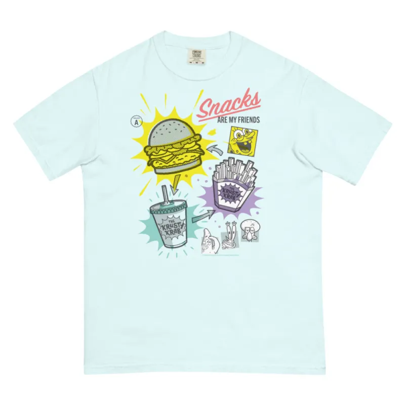 SpongeBob SquarePants Snacks Are My Friends Comfort Colors T-Shirt sold by MTV