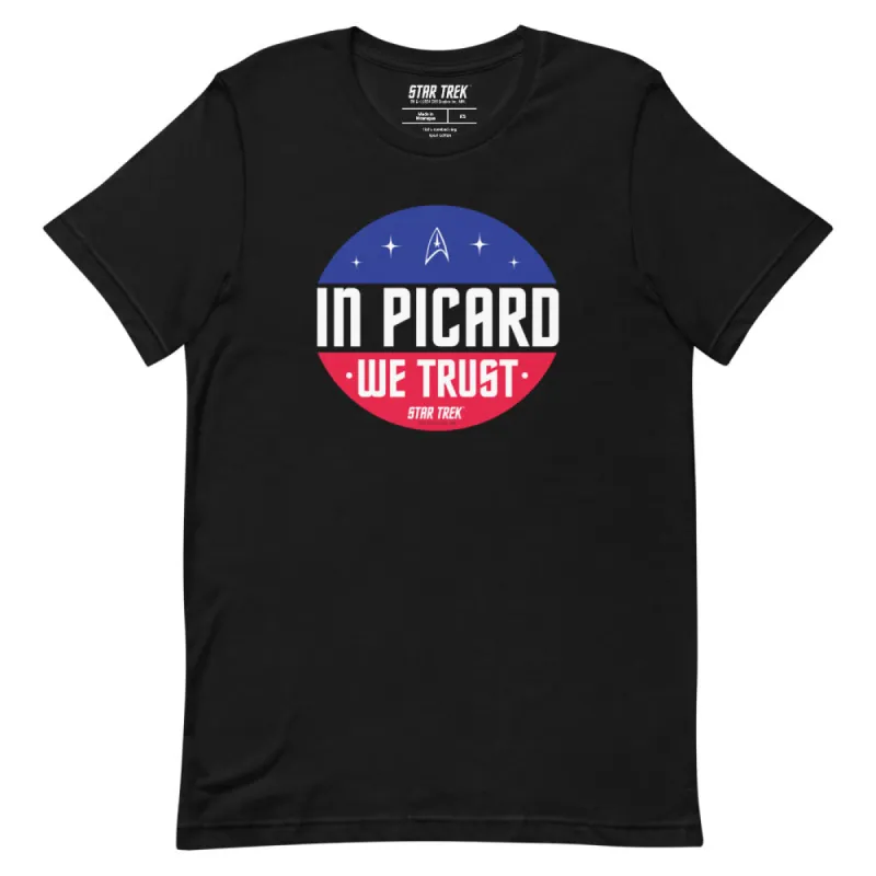 Star Trek In Picard We Trust Unisex T-Shirt sold by MTV