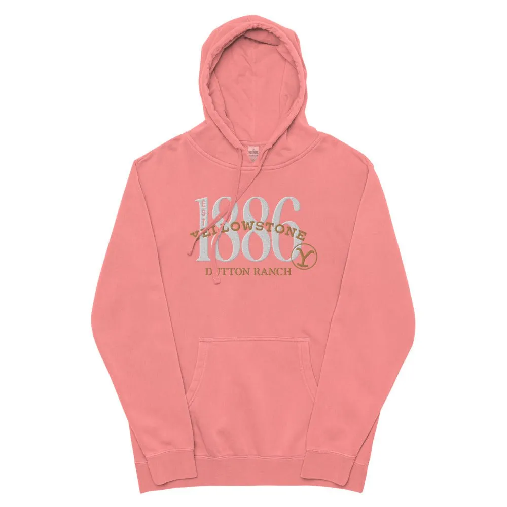 Yellowstone 1886 Embroidered Unisex Hoodie sold by MTV