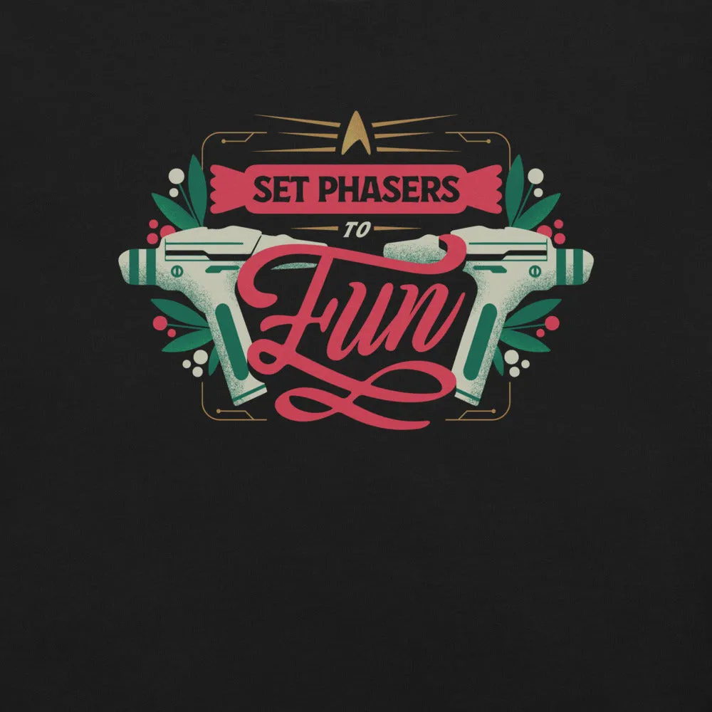 Star Trek Set Phasers To Fun Holiday Unisex T-Shirt sold by MTV product image thumbnail 2