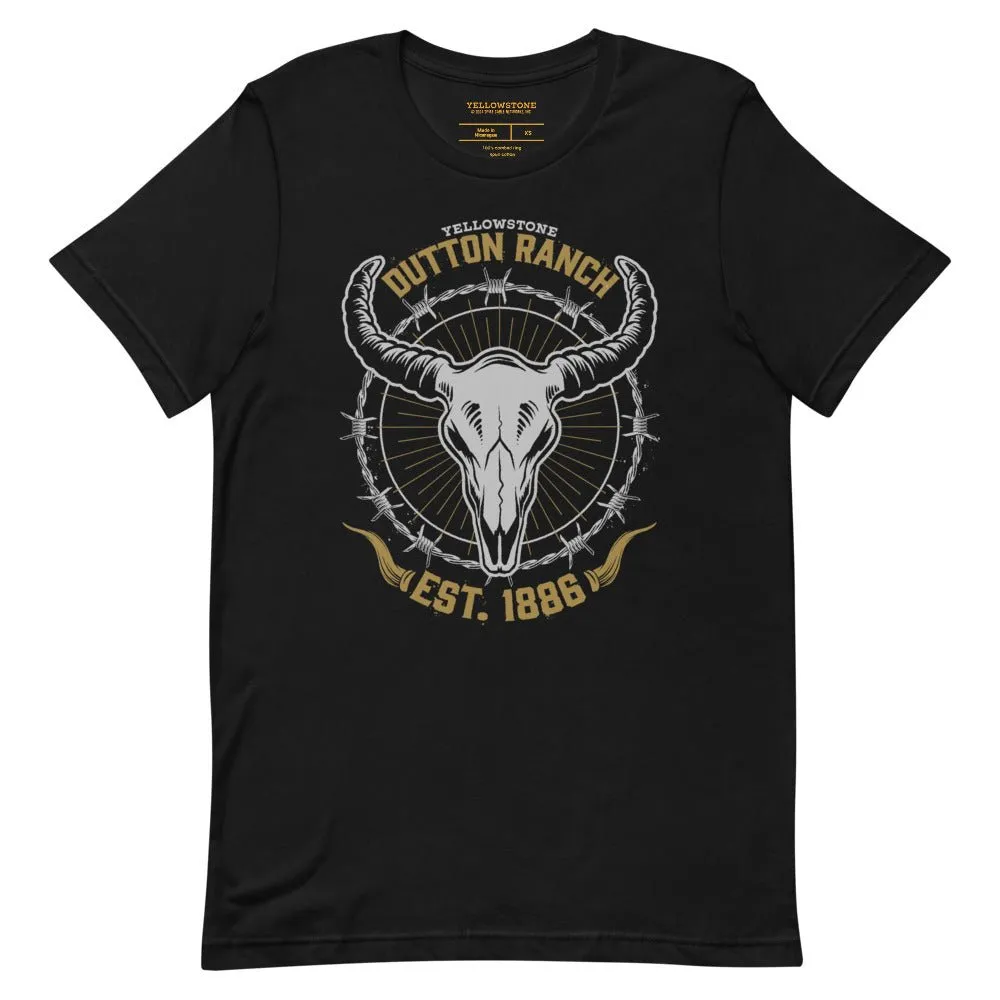 Yellowstone Dutton Ranch Skull Unisex T-Shirt sold by MTV