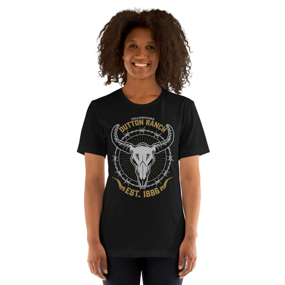Yellowstone Dutton Ranch Skull Unisex T-Shirt sold by MTV product image thumbnail 5