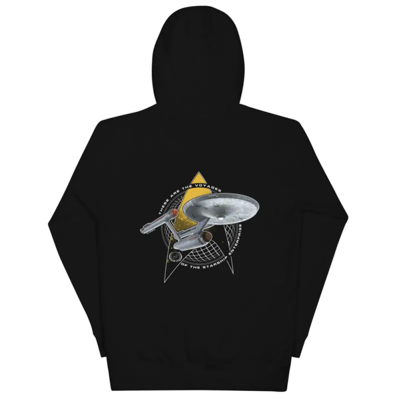 Star Trek: The Original Series These Are The Voyages Unisex Hoodie sold by MTV