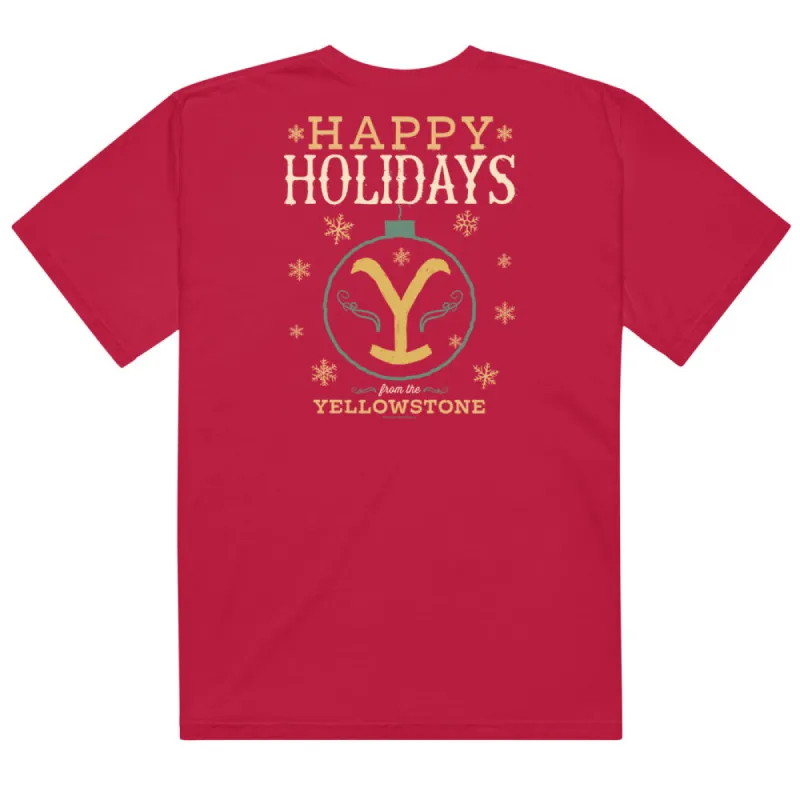 Yellowstone Happy Holidays From Yellowstone Unisex T-Shirt sold by MTV