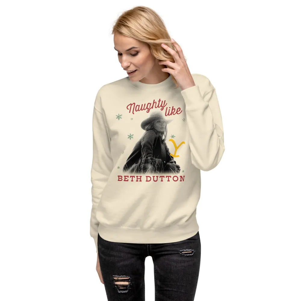 Yellowstone Naughty Like Beth Dutton Unisex Sweatshirt sold by MTV product image thumbnail 2