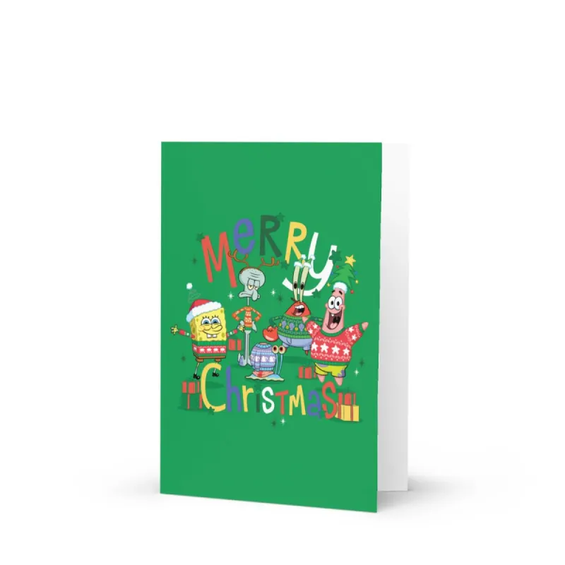 SpongeBob SquarePants Merry Christmas Card made by MTV