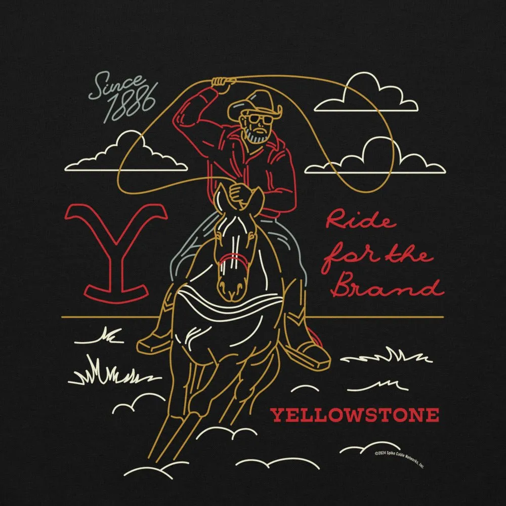 Yellowstone Ride For The Brand Outline Sweatshirt sold by MTV product image thumbnail 4