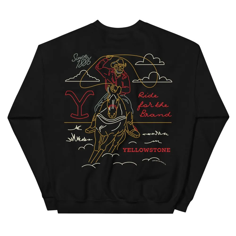Yellowstone Ride For The Brand Outline Sweatshirt sold by MTV