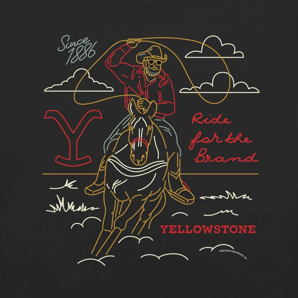 Yellowstone Ride For The Brand Outline T-Shirt sold by MTV product image thumbnail 2