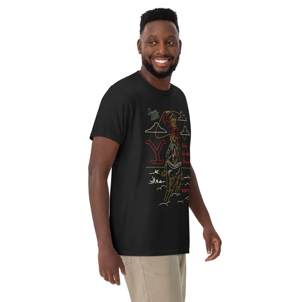 Yellowstone Ride For The Brand Outline T-Shirt sold by MTV product image thumbnail 4