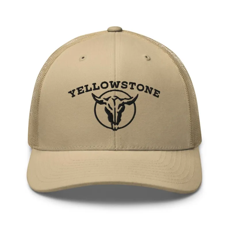 Yellowstone Black Skull Trucker Hat sold by MTV