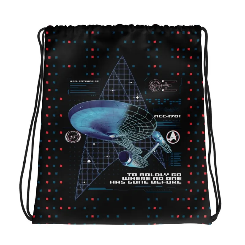 Star Trek: The Original Series Enterprise Drawstring Bag sold by MTV