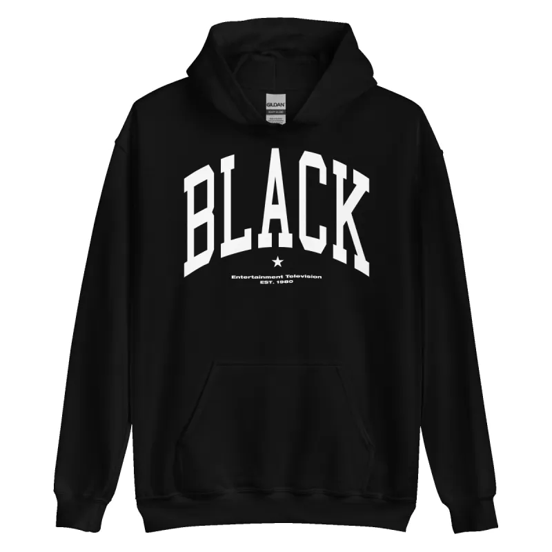 BET Black Collegiate Hooded Sweatshirt sold by MTV