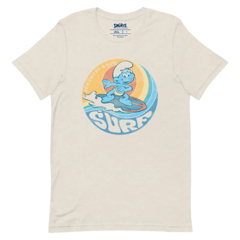 The Smurfs Sea Smurf And Sun Surf Unisex T-Shirt sold by MTV