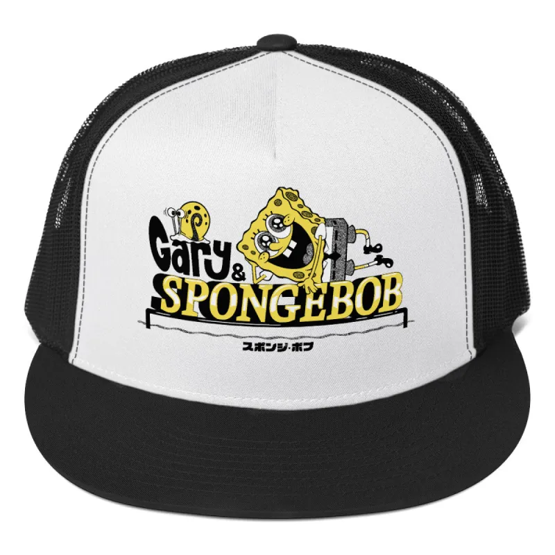 SpongeBob SquarePants Gary & Spongebob Trucker Hat sold by MTV