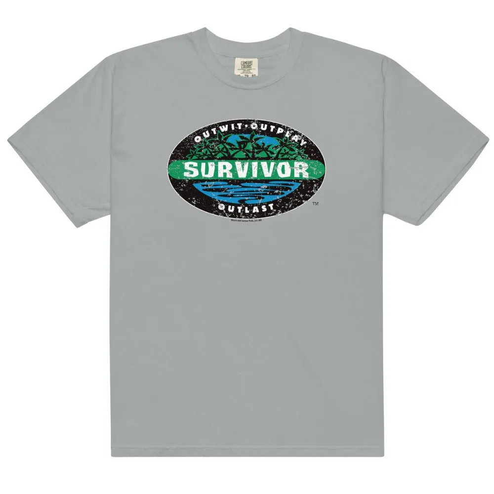 Survivor Season 1 Vintage Logo Comfort Colors Unisex T-Shirt sold by MTV