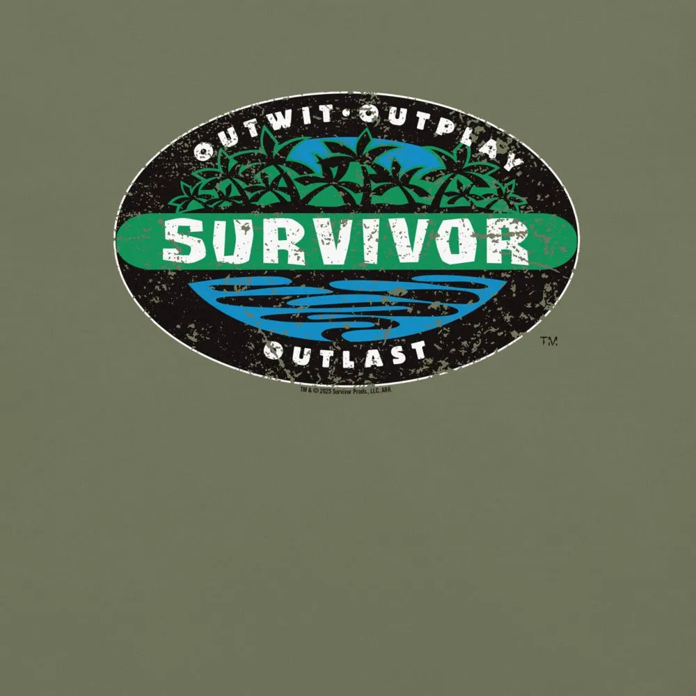 Survivor Season 1 Vintage Logo Comfort Colors Unisex T-Shirt sold by MTV product image thumbnail 4