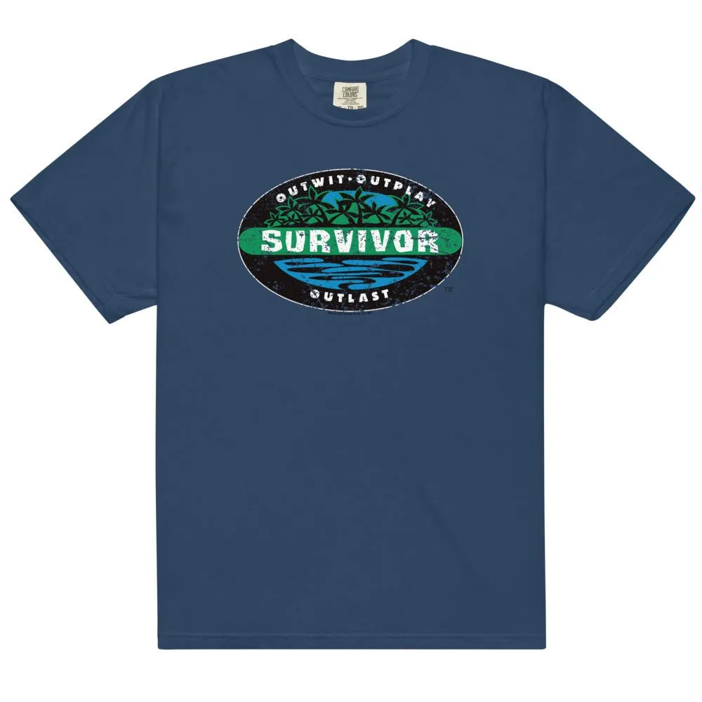 Survivor Season 1 Vintage Logo Comfort Colors Unisex T-Shirt sold by MTV product image thumbnail 5