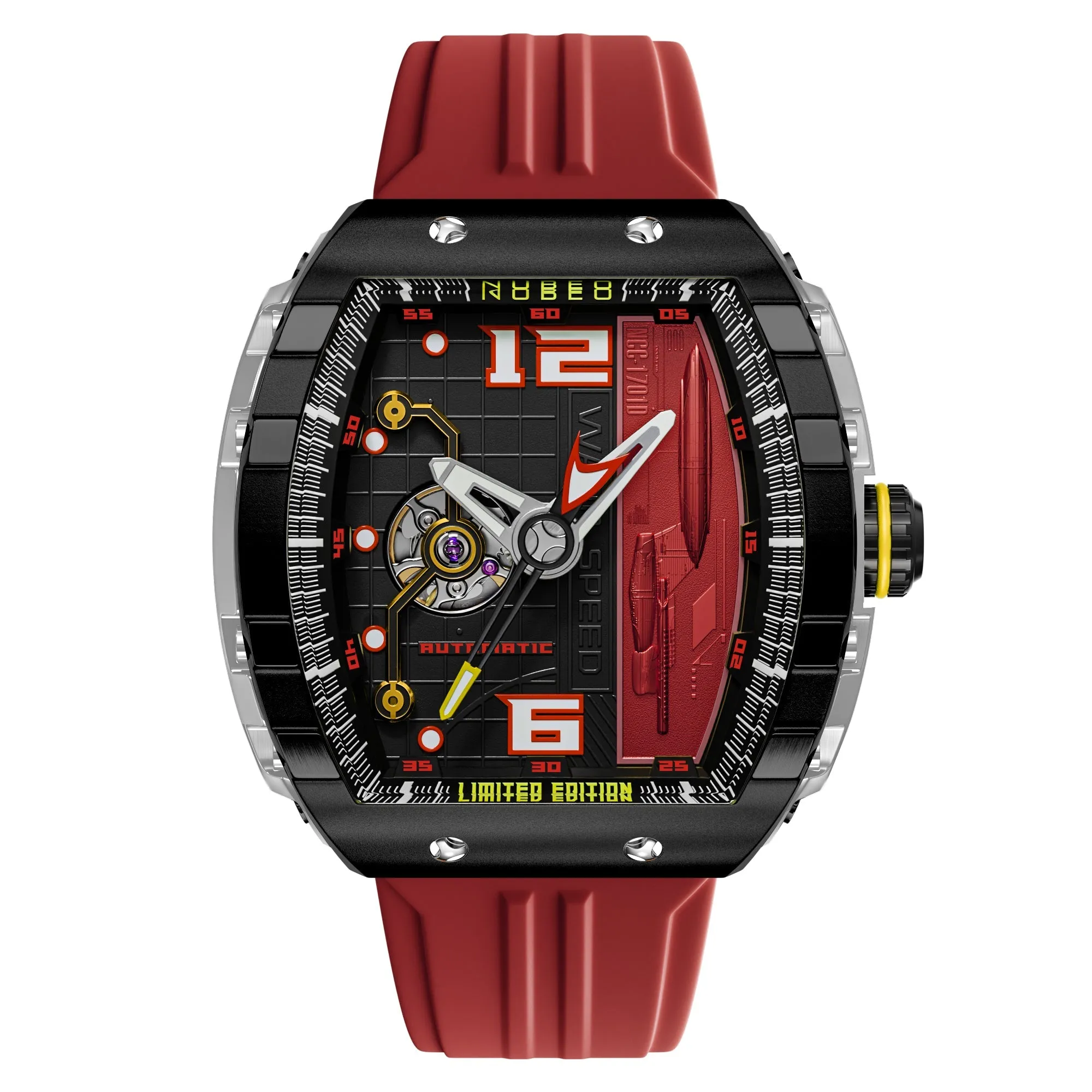 Magellan Automatic Star Trek Warp Speed Limited Edition Nubeo Watch - Picard Red sold by MTV
