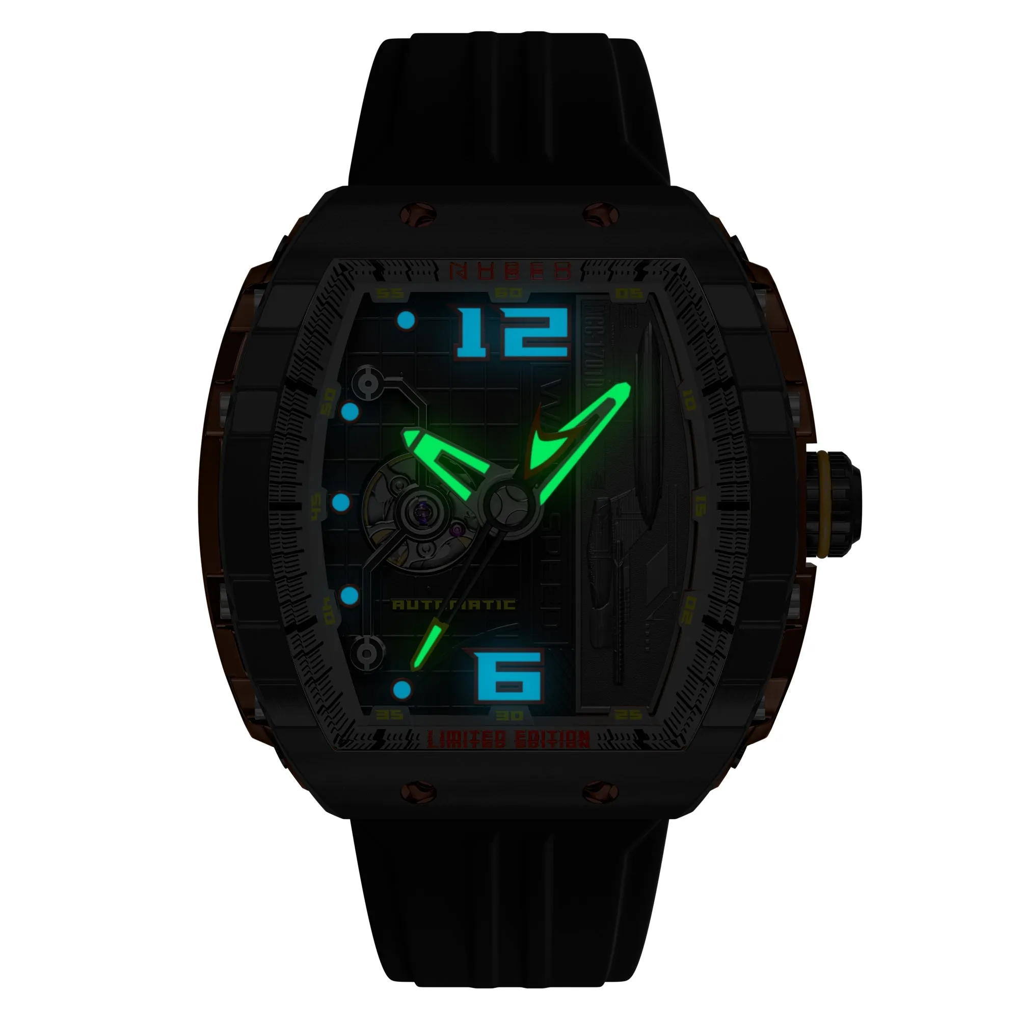 Magellan Automatic Star Trek Warp Speed Limited Edition Nubeo Watch - Riker Black sold by MTV product image thumbnail 2
