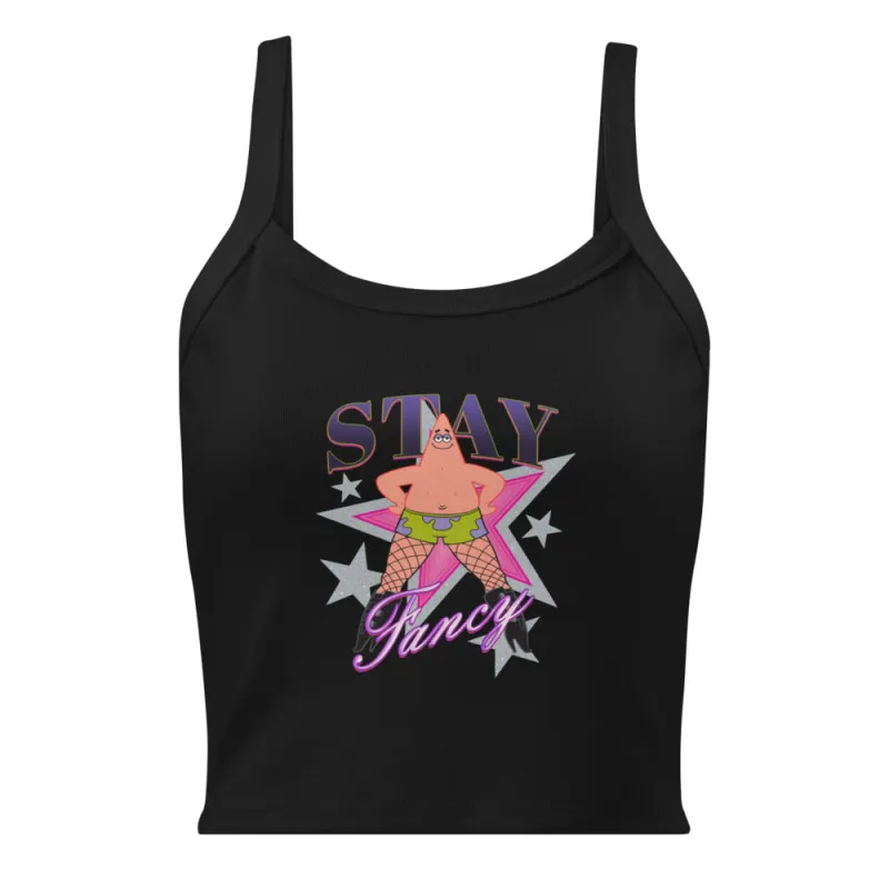SpongeBob SquarePants Patrick Fishnets Stay Fancy Women's Tank Top sold by MTV